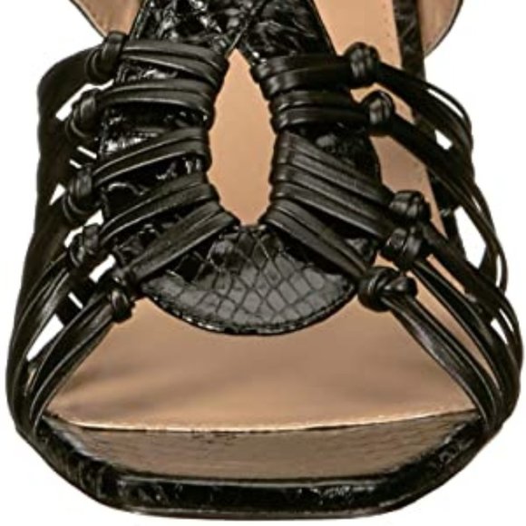 Charles David Womens Vibrant Leather Open Toe Dress Heels 5 - Picture 7 of 7